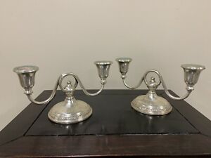 A Pair Of Whiting Weight Sterling Silver Candlesticks