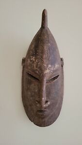 Antique Hand Made Wood Mali African Mask