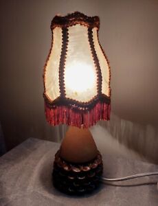 Vintage Selsbo Ceramic Lamp Night Light Porcelain Mid Century Lamp