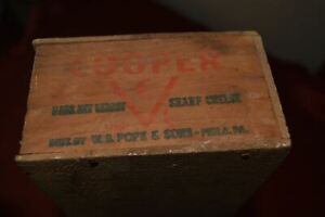 Vintage Cooper Cheese Box Pope Sons Philadelphia Pa Wood Box Crate