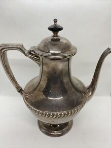 Vintage Carson Pirie Scott Coffee Tea Pot Quadruple Silver Plated