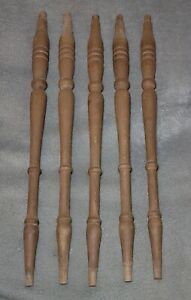 Antique Lot Of 5 15 Salvage Wood Spindles Gingerbread Woodworking Crafter C