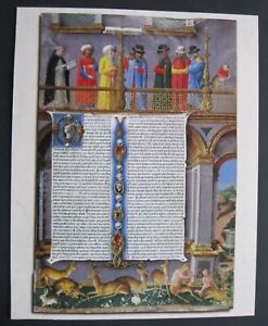 Illuminated Manuscript Aristotle S Works Torresani 1483 Quality Reproduction