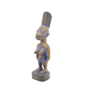 Yoruba Ibeji Figure Wood Miniature 10 Inch Nigeria