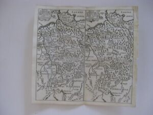 Early Antique 1686 Ancient Roman Germany Germania Cluver Copperplate Map Superb