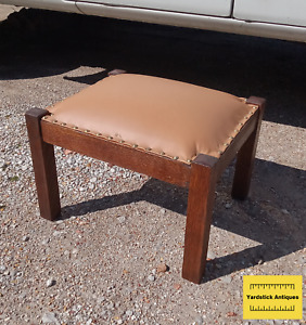 Solid Quarter Sawn Oak Mission Footstool Stool Bench Fs81 