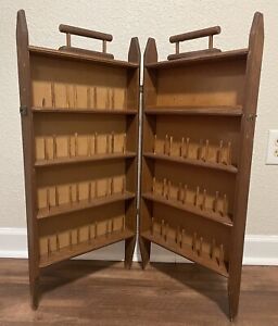 Vintage Folding Sewing Accessories Organizer Cabinet