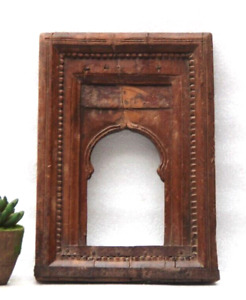 Antique Wooden Frame Unique Carving Wall Hanging Handcrafted Old Original