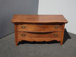 Antique French Country Oak Chest Of Drawers Nightstand Dresser