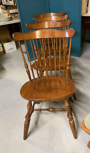 Sale 4 Vintage Ethan Allen Windsor Maple Chairs Local Pick Up North Carolina