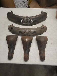 Antique Laclede Round Oak Heating Stove Mixed Parts