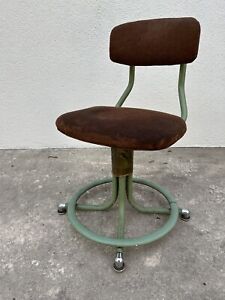 Vintage Western Electric Telephone Operator Chair Rubberized Coating On Frame 