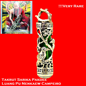 Sarika Attracts Love Takrut Lp Nen Kaew Blessed Amulet Pendant Talisman Power