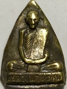 Phra Lp Prom Rare Old Thai Buddha Amulet Pendant Magic Ancient Idol 4