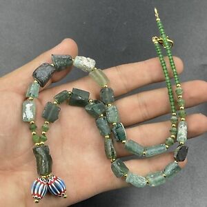 Wonderful Ancient Roman Glass Rare Beads Mosaic Glass Beads Beautiful Necklace