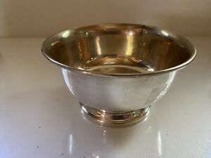 Vintage Revere Silversmiths Sterling Silver Bowl 3 Ounces 4 75 X2 75 