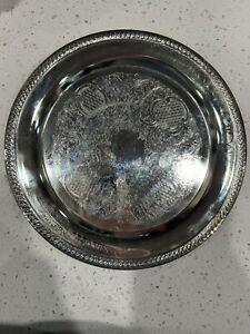 Wm Rogers And Son Silver Plated 10 1 4 Inch Serving Tray