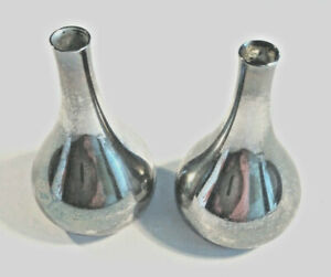 Dansk Designs Jens Quistgaard Ihq Silver Plate Onion Pair Candle Holders Mcm