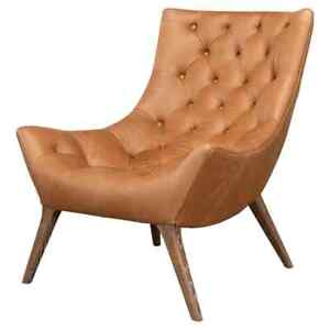 Mid Century Style Leather Armchair