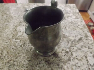 Antique Early American Pewter Water Pitcher 3441
