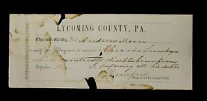 Authentic 1862 Quack Doctor Military Medical Exemption Form
