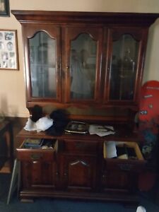 Antique China Cabinet Hutch Used