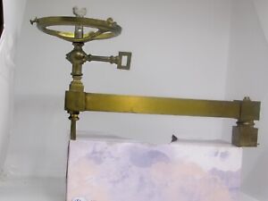 Antique Brass Gas Light Fixtures 10 Cresent 