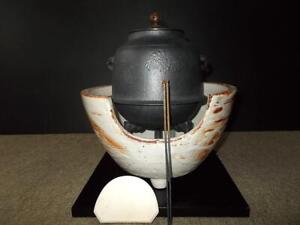Chagama Furo Kama Kettle Tea Ceremony Sado Japanese Traditional Crafts F 0340