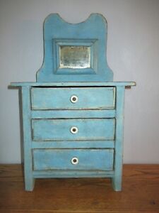 Old Cigar Box Drawers Handmade Child S Chest Of Drawers 20 1 2 Tall Sears Blue