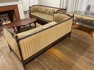 Antique Couch Sofa Set Include Table And Rug 