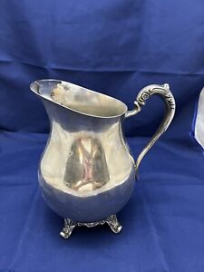 Vintage F B Rogers Silver Co 1883 Plated Footed Pitcher