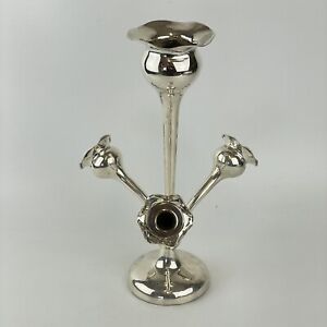 Antique Solid Sterling Silver Weighted Epergne Vase Joseph Gloster 1906 30cm