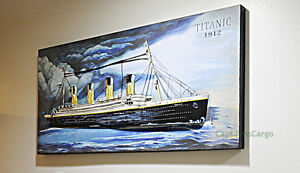 Rms Titanic Ocean Liner 3d Metal Model Painting 47 White Star Line Cruise Ship