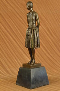Sculpture Solid Bronze Art Nouveau Lady Old Victorian Style Statue Figurine Deal