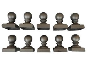Cast Iron Ball Post Finial Topper For 3 X 3 Square Post 10 In Pack 