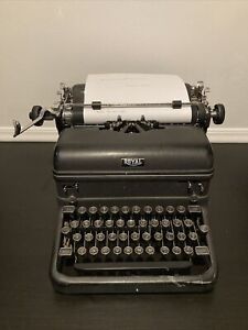 Antique 1930 40 S Royal Manual Typewriter Kmg Vintage Magic Margin Touch Control