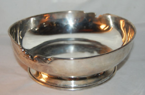 Vintage Sterling Gim Mexico Heavy 7 Footed Bowl 348 Grams