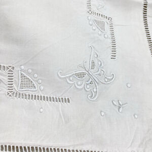 Ra Pure Linen 2 Available Monogram 30x30 White Eurosham Pillow Case Slip Vin
