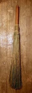 Vtg Berea College 30 Green Broom Student Craft Hearth Fireplace Wiccan Witch