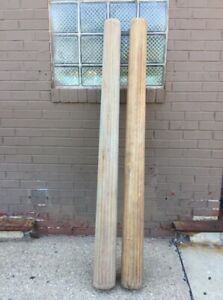 Antique Two Large Oak Fluted Porch Columns 65 Tall Local Pick Up Chicago