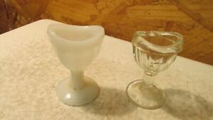 2 Antique Glass Eye Wash Cups Lot 4