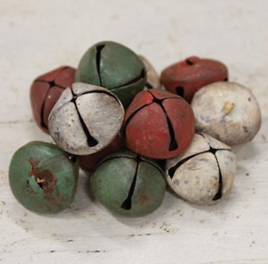 Rusty Primitive Christmas Jingle Bells 1 In Set Of 12 Christmas Craft Supplies