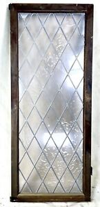 Real Leaded Glass Window In Real Wood Frame With Real Leaded Panels Great Patina