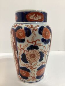 Antique Japanese Porcelain Imari Vase Meiji 6 1 2 High