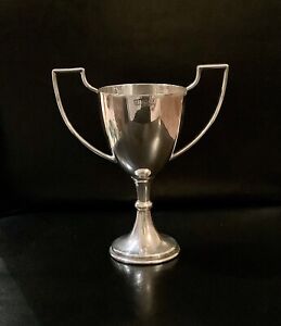 Silver Plated Lederers Duplicate Pairs Trophy Cup 1937 Vintage Dated