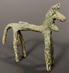 Ancient Near Eastern Amlash Luristan Stick Horse Ca 1200 1000 Bc