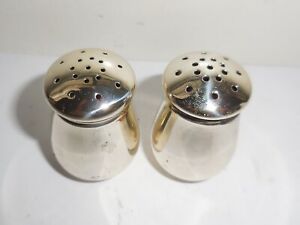 Vintage Art Deco Sterling Silver Salt Pepper Shakers Design By Twr Jww Nr