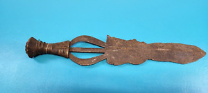 Rare Antique African Congo Ngombe Tribal Poto War Sword Knife