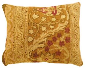 Antique Indian Agra Rug Pillow Size 1 10 X 1 6 With Free Shipping 