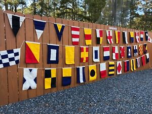 Set Of 40 Nautical Signal Code Flags High Quality Hand Sewn Double Sided